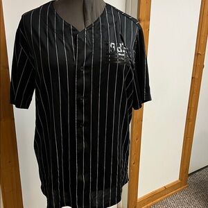 Tony Hawk Black PJ Top Pinstripe Baseball Jersey